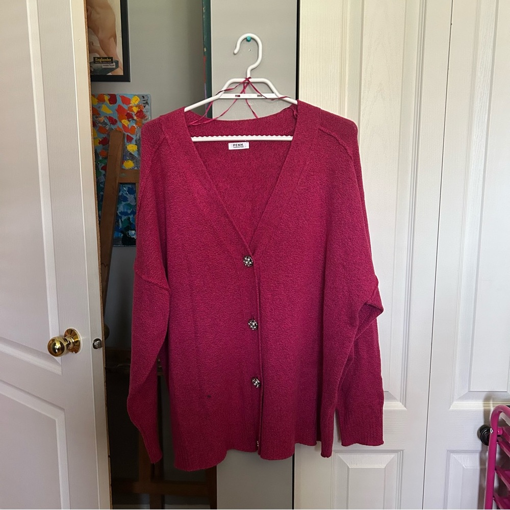 Penningtons Pink Button-Up Cardigan